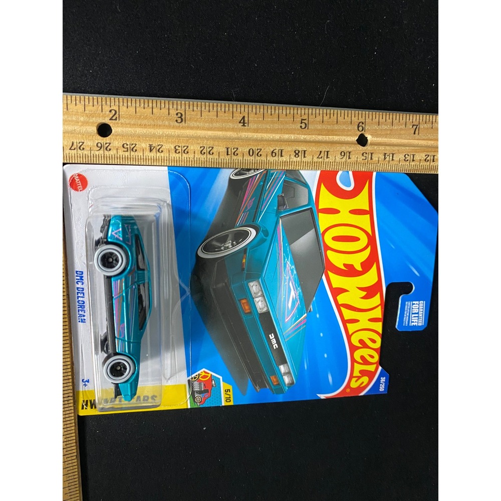 Hot‎ Wheels HW Art Cars 5/10 DMC DeLorean Diecast Car Blue 2023